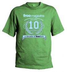 FREE MAGAZINE 10 years anniversary - A Decade of FREEdom - green